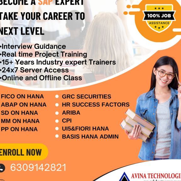 Avina Technologies - Sap Training Institute in Hyderabad  @ 9000055217